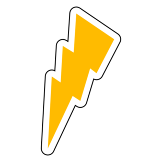 Thunder Sticker (Yellow)